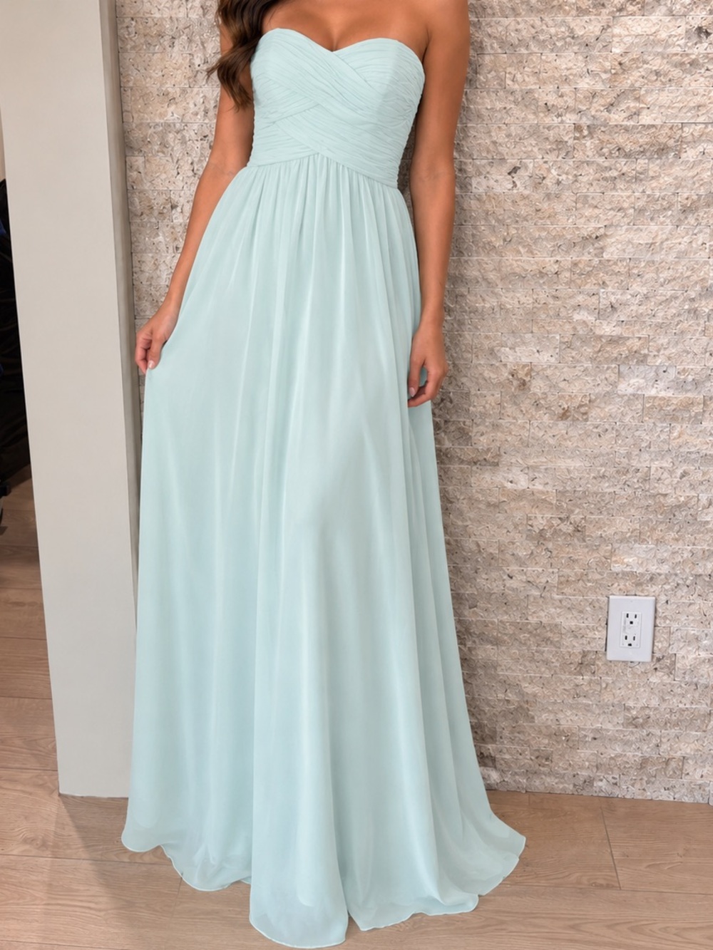 Donna Morgan Light Mint Evening Dress 14